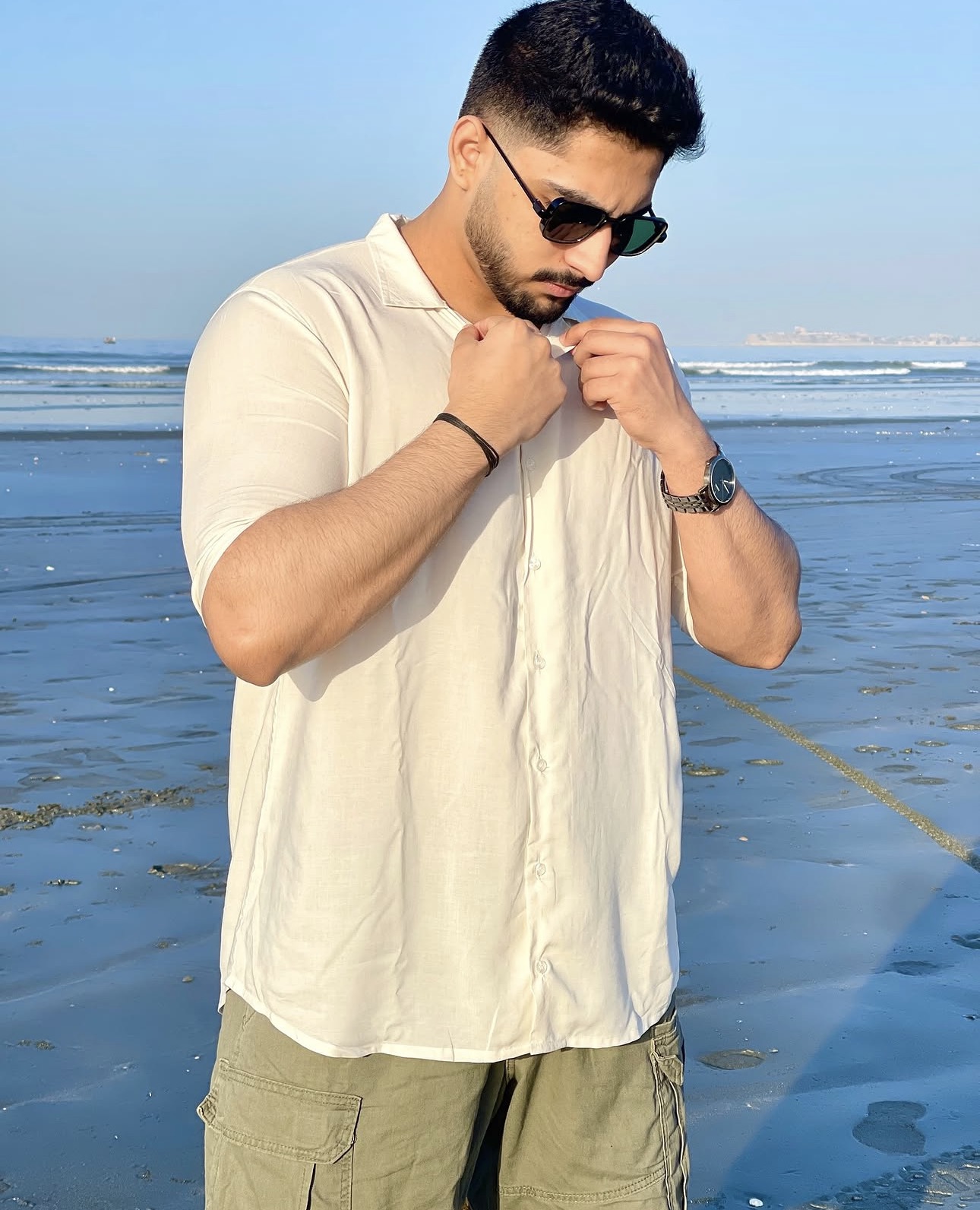 Resort Cuban Shirt — Cream thumbnail