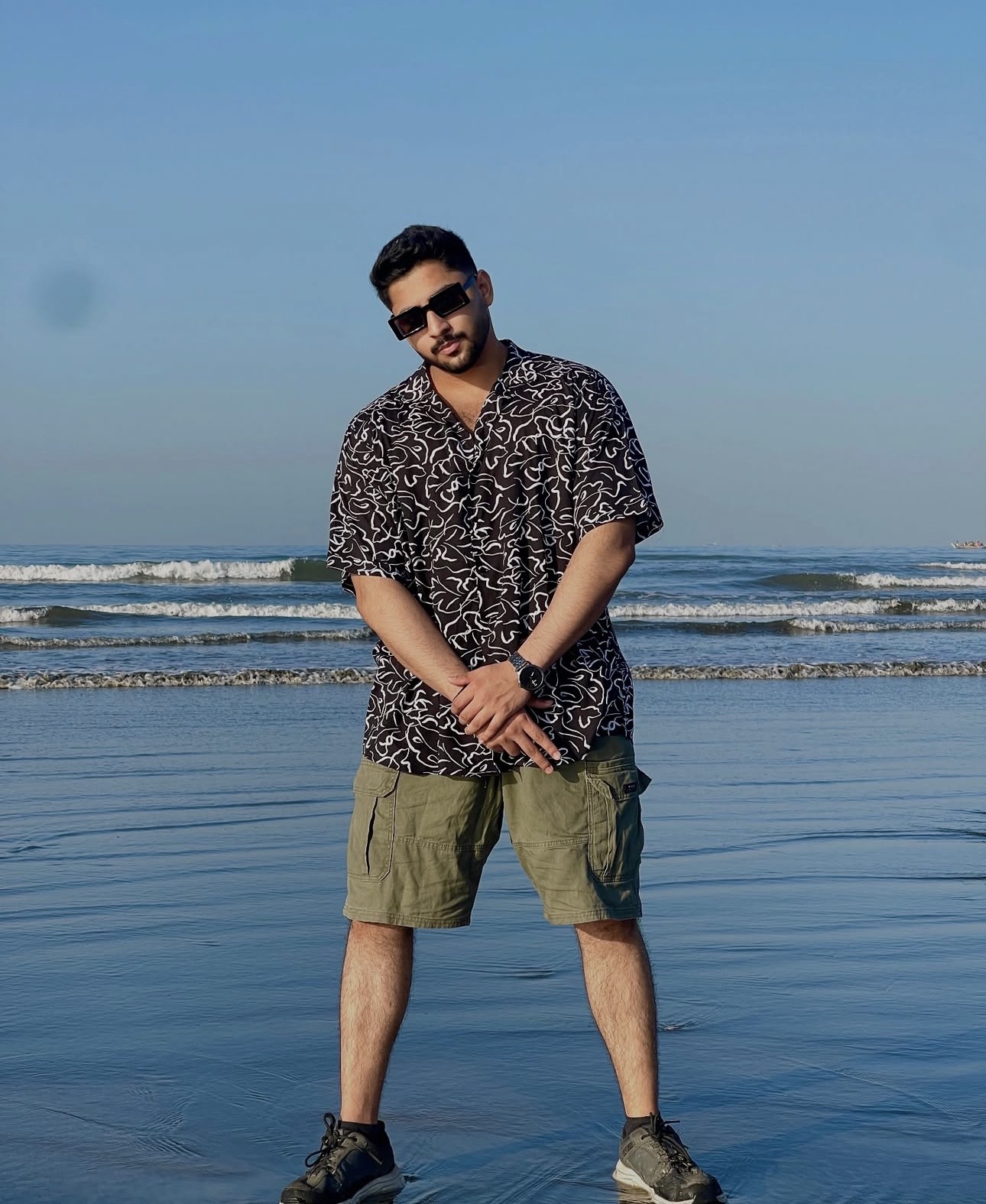 Resort Cuban Shirt — Abstract Print alternate view