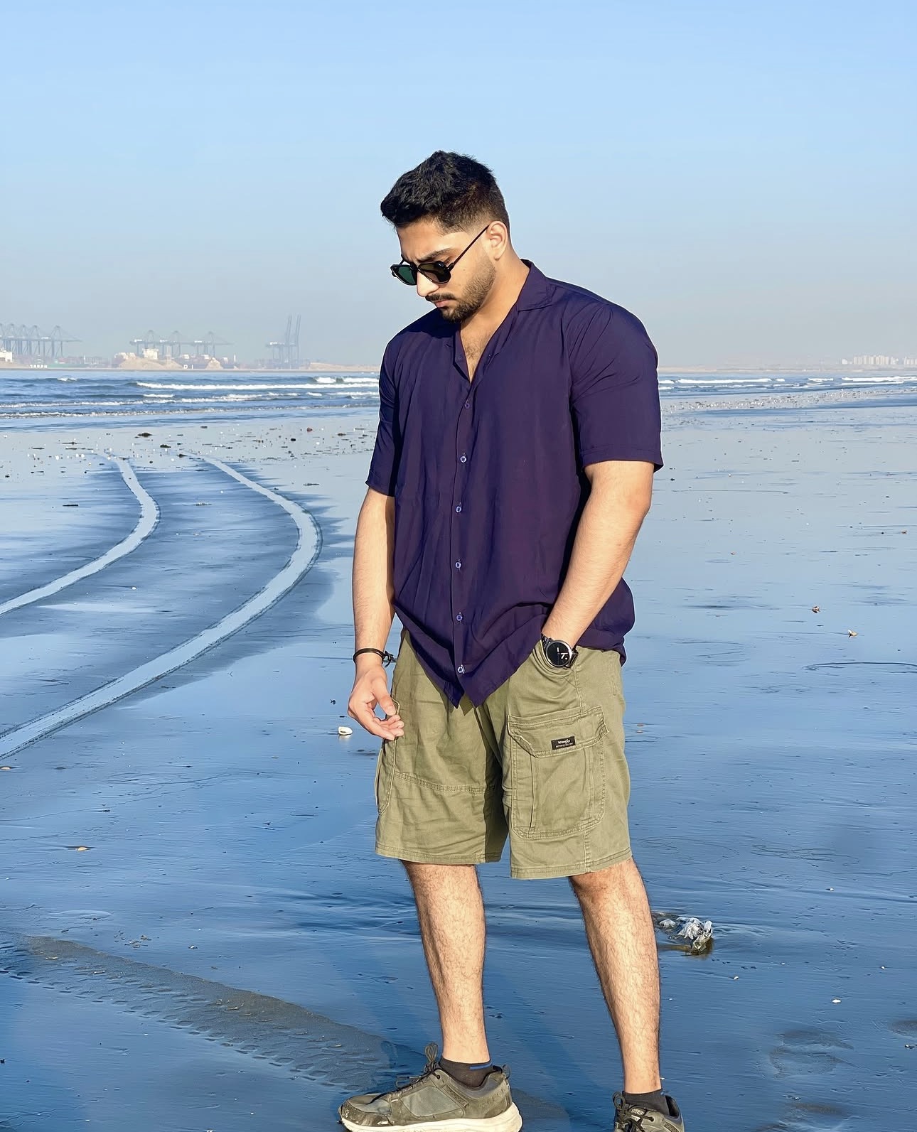 Resort Cuban Shirt — Navy Blue â€” buy at CrissCross