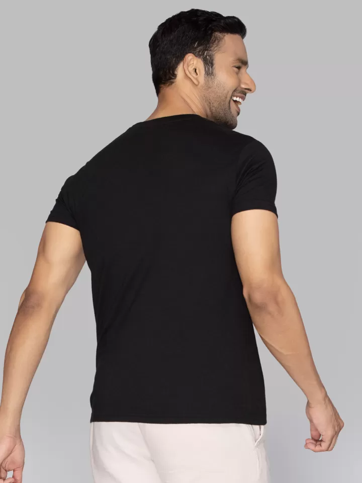 Essential Crew Neck Tee — Black thumbnail