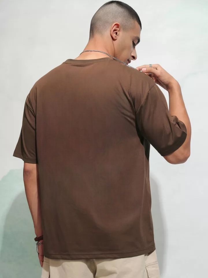 Essential Crew Neck Tee — Brown thumbnail