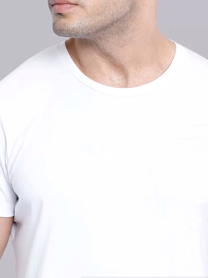 Essential Crew Neck Tee — White alternate view
