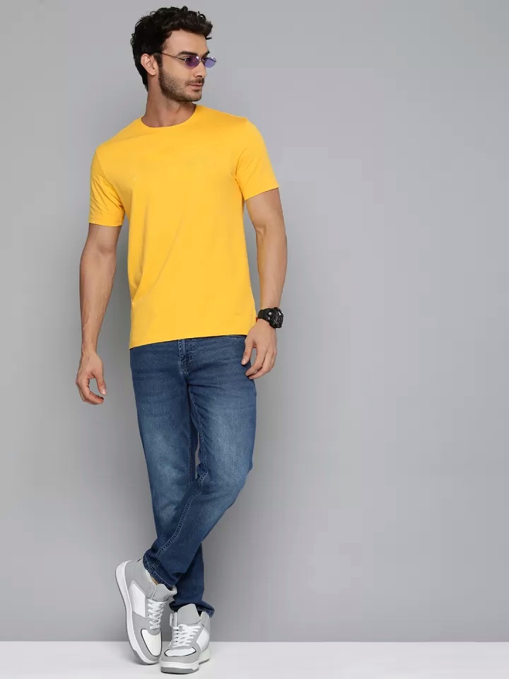 Essential Crew Neck Tee — Yellow thumbnail