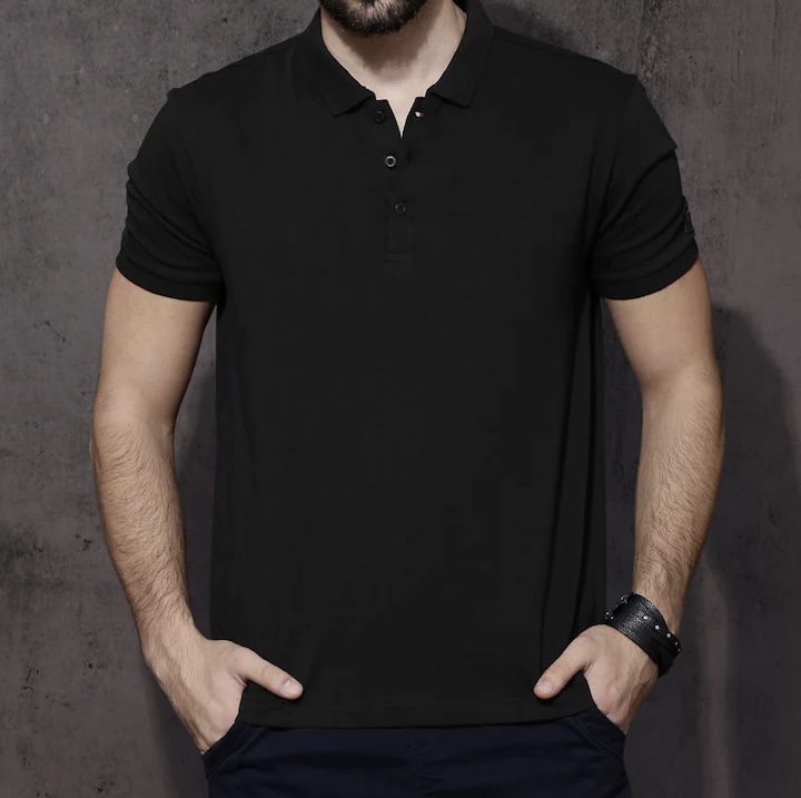 Classic Cotton Polo — Black â€” buy at CrissCross