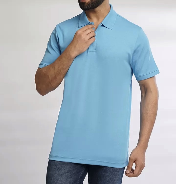 Classic Cotton Polo — Sky Blue â€” buy at CrissCross