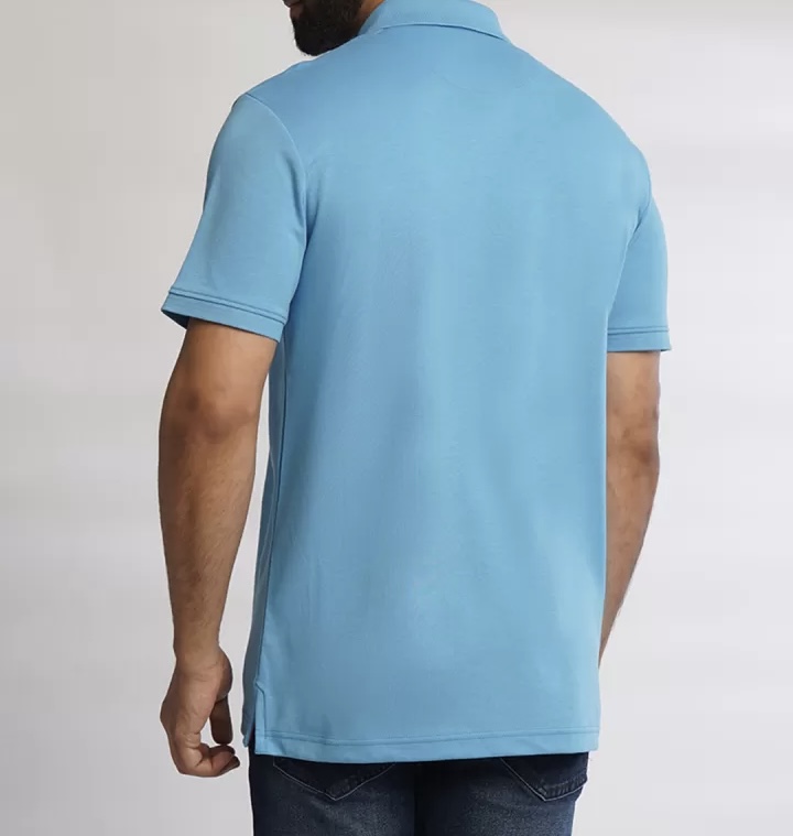 Classic Cotton Polo — Sky Blue thumbnail