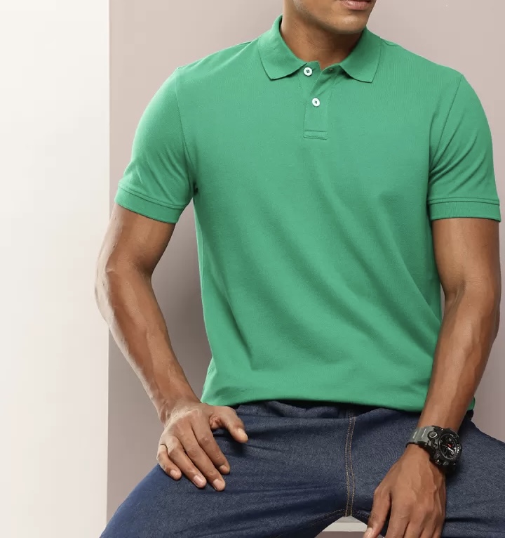 Classic Cotton Polo — Green alternate view
