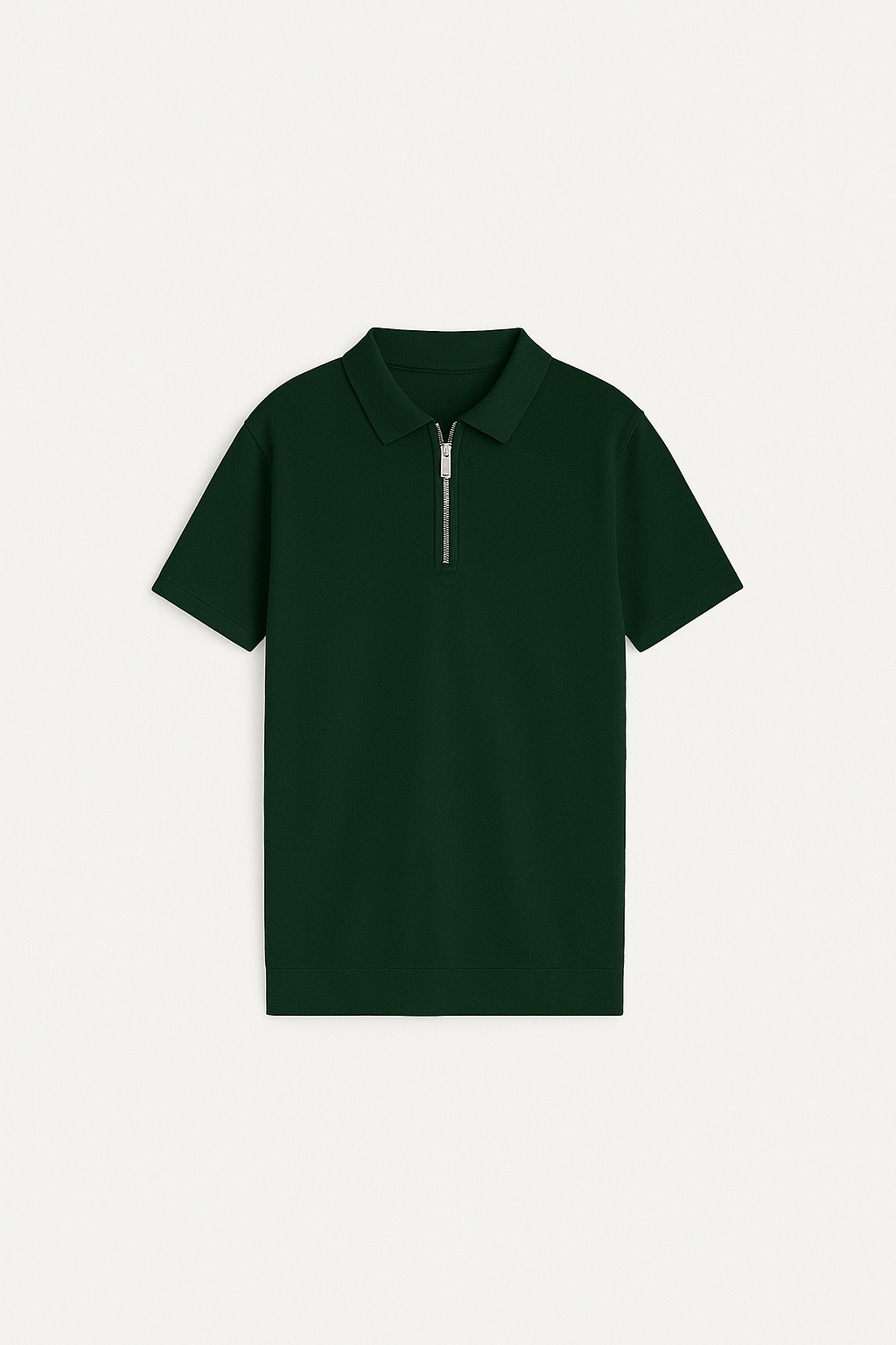 Quarter-Zip Polo — Green alternate view