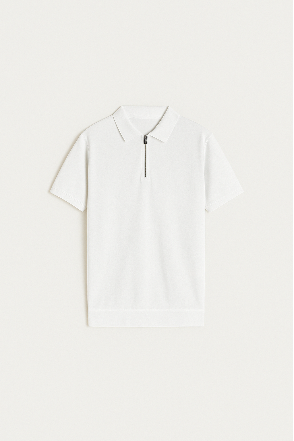 Quarter-Zip Polo — White alternate view